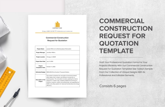 Commercial Construction Request for Quotation Template