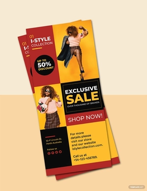 Fashion Rack Card Template