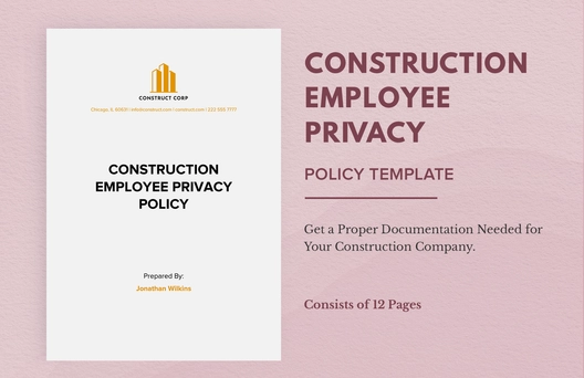 Construction Employee Privacy Policy Template