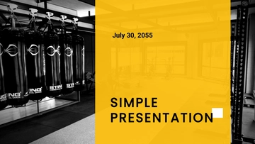 Free Simple Presentation Template to Edit Online