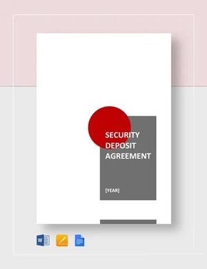 Security Deposit Agreement Template