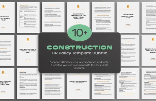 10+ Construction HR Policy Template Bundle