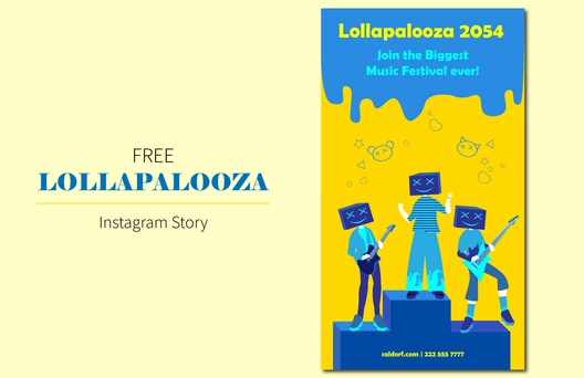 Lollapalooza Instagram Story