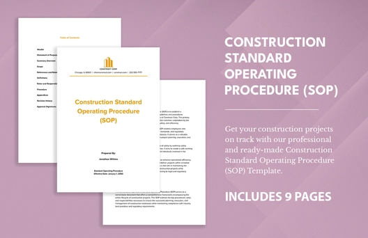 Construction Standard Operating Procedure (SOP)