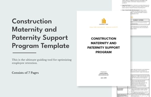 Construction Maternity and Paternity Support Program Template