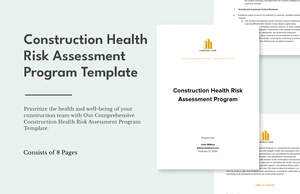 Construction Health Risk Assessment Program Template