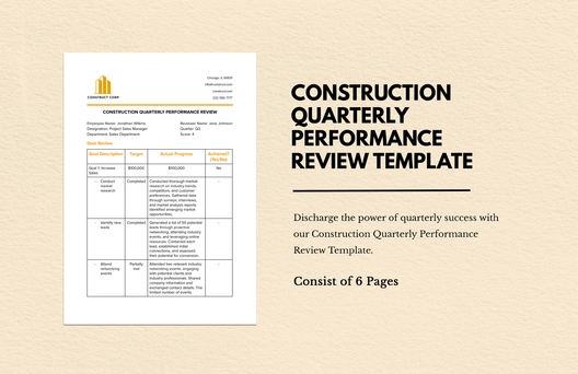Construction Quarterly Performance Review