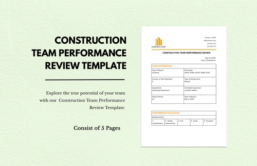 Construction Team Performance Review