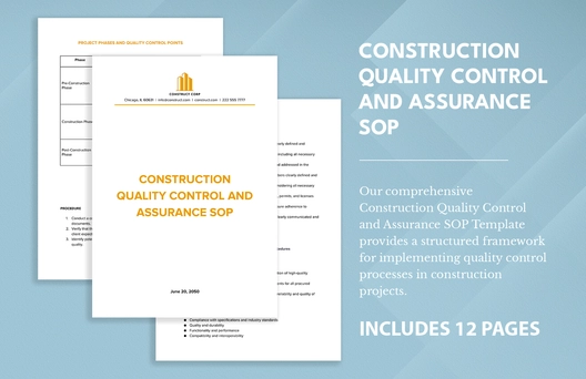 Construction Quality Control and Assurance SOP