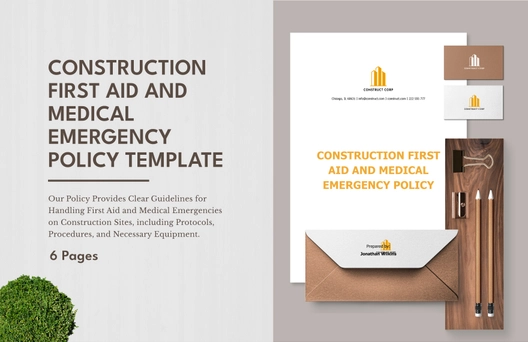 Construction First Aid and Medical Emergency Policy Template