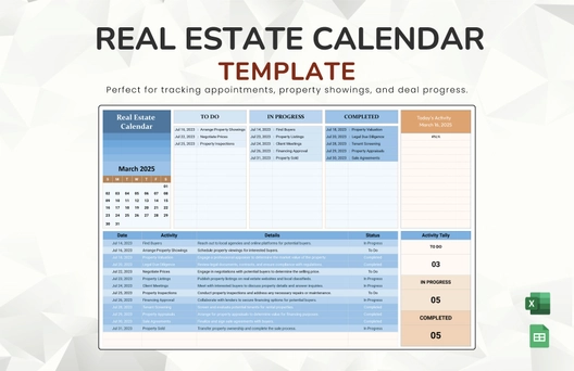 Real Estate Calendar Template Real Estate Calendar Template