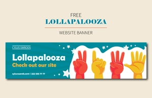 Lollapalooza Website Banner