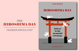 Hiroshima Day Facebook Vertical Post