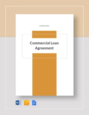 Commercial Loan Agreement Template