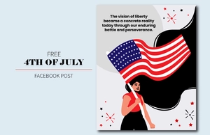 4th of July Facebook Post