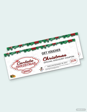 Christmas Special Discount Voucher Template