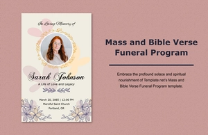 Mass and Bible Verse Funeral Program Mass and Bible Verse Funeral Program