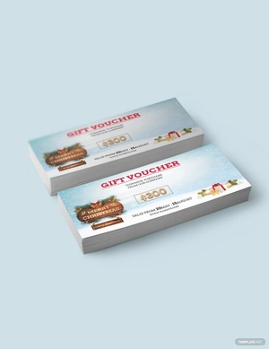 Elegant Christmas Voucher Template