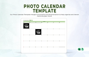 Photo Calendar Template