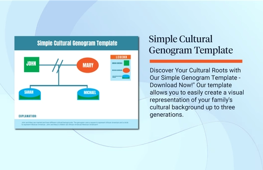 Simple Cultural Genogram Template
