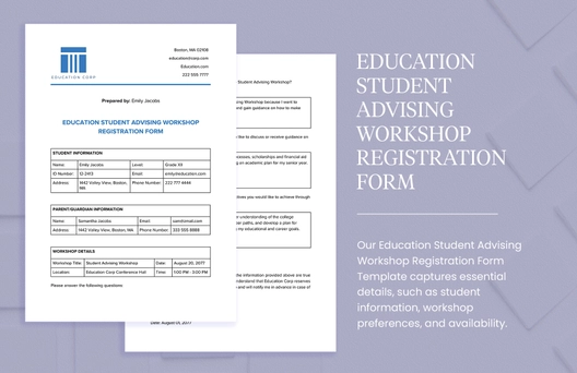 Education Student Advising Workshop Registration Form Education Student Advising Workshop Registration Form