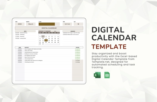 Digital Media Calendar Template Digital Media Calendar Template
