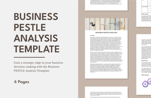 Business PESTLE Analysis Template