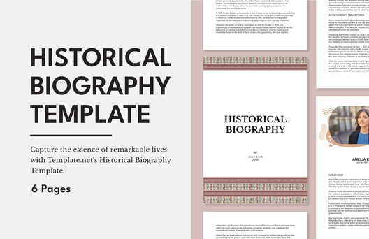 Historical Biography Template
