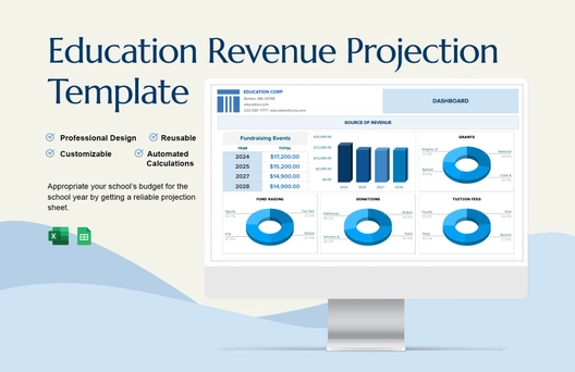 Education Revenue Projection Template Education Revenue Projection Template