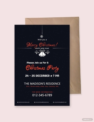 Modern Christmas Invitation Template