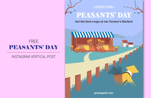 Peasants Day  Instagram Vertical Post