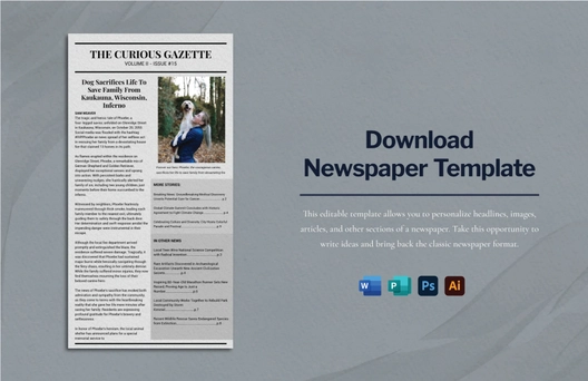 Download Newspaper Template Download Newspaper Template