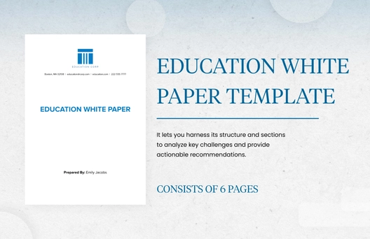 Education White Paper Template