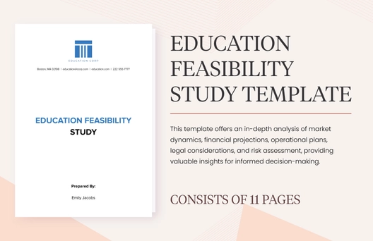 Education Feasibility Study Template