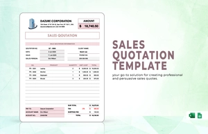 Sales Quotation Template