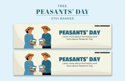 Peasant's Day Etsy Banner