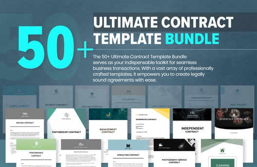 50+ Ultimate Contract Template Bundle