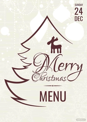 Christmas Menu Template