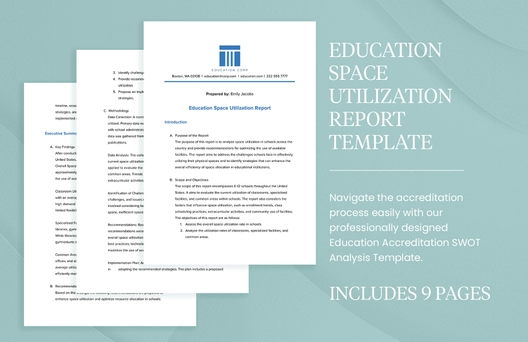 Education Space Utilization Report Template Education Space Utilization Report Template