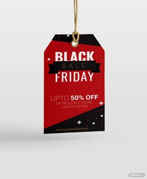 Black Friday sale Tag Template