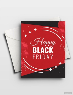 Happy Black Friday Greeting Card Template