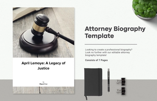 Attorney Biography Template