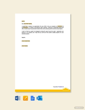 Decline Real Estate Offer Letter