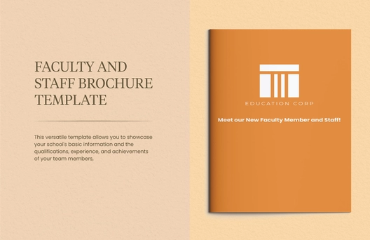 Faculty and Staff Brochure Template