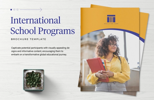 International School Programs Brochure Template