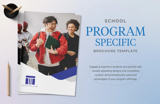 School Program-Specific Brochure Template