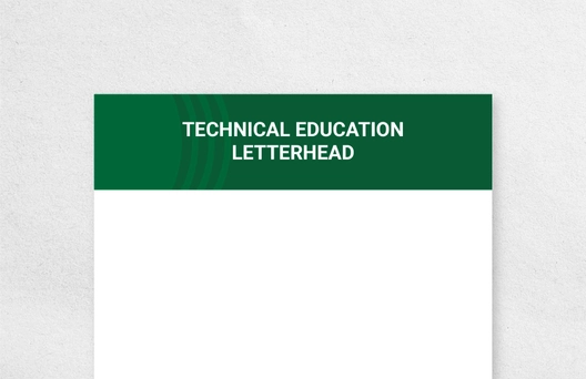 Technical Education Letterhead Template