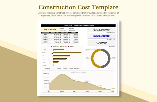 Construction Cost Template