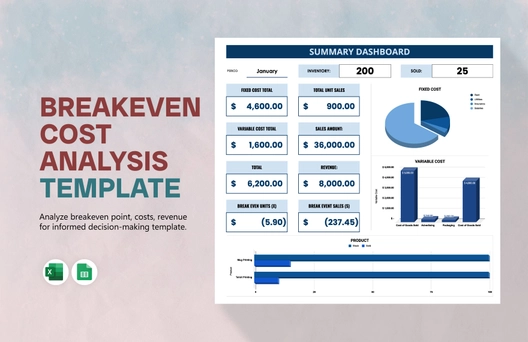 Breakeven Cost Analysis Template