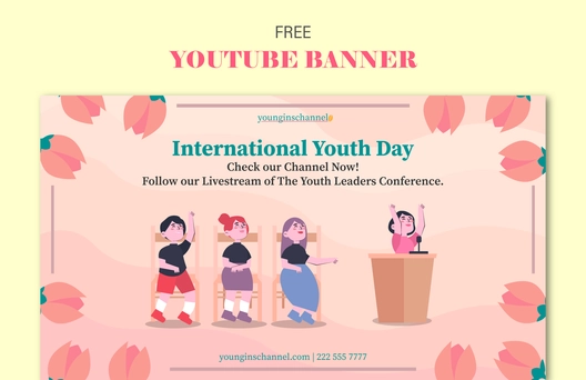 International Youth Day  Youtube Banner